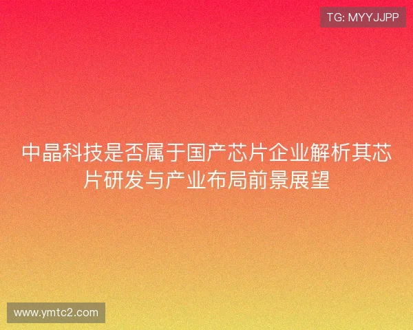 中晶科技是否属于国产芯片企业解析其芯片研发与产业布局前景展望